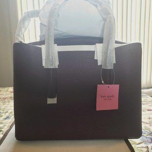 New Kate Spade Deep Cherry Leather Satchel (large)